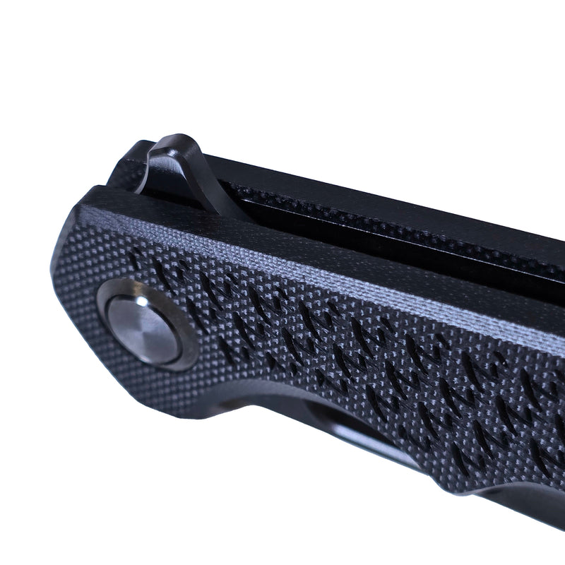 Load image into Gallery viewer, MUCITUP Ceros Blackout Edition – D2 DLC Rhino-Horn Blade | G10 Handle | Liner Lock EDC
