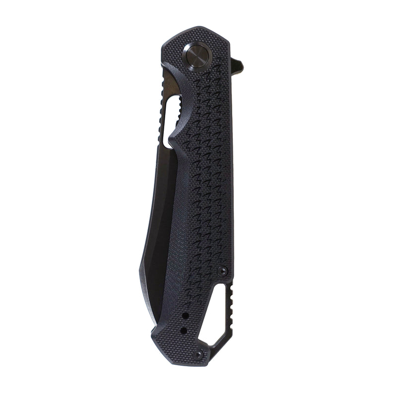 Load image into Gallery viewer, MUCITUP Ceros Blackout Edition – D2 DLC Rhino-Horn Blade | G10 Handle | Liner Lock EDC
