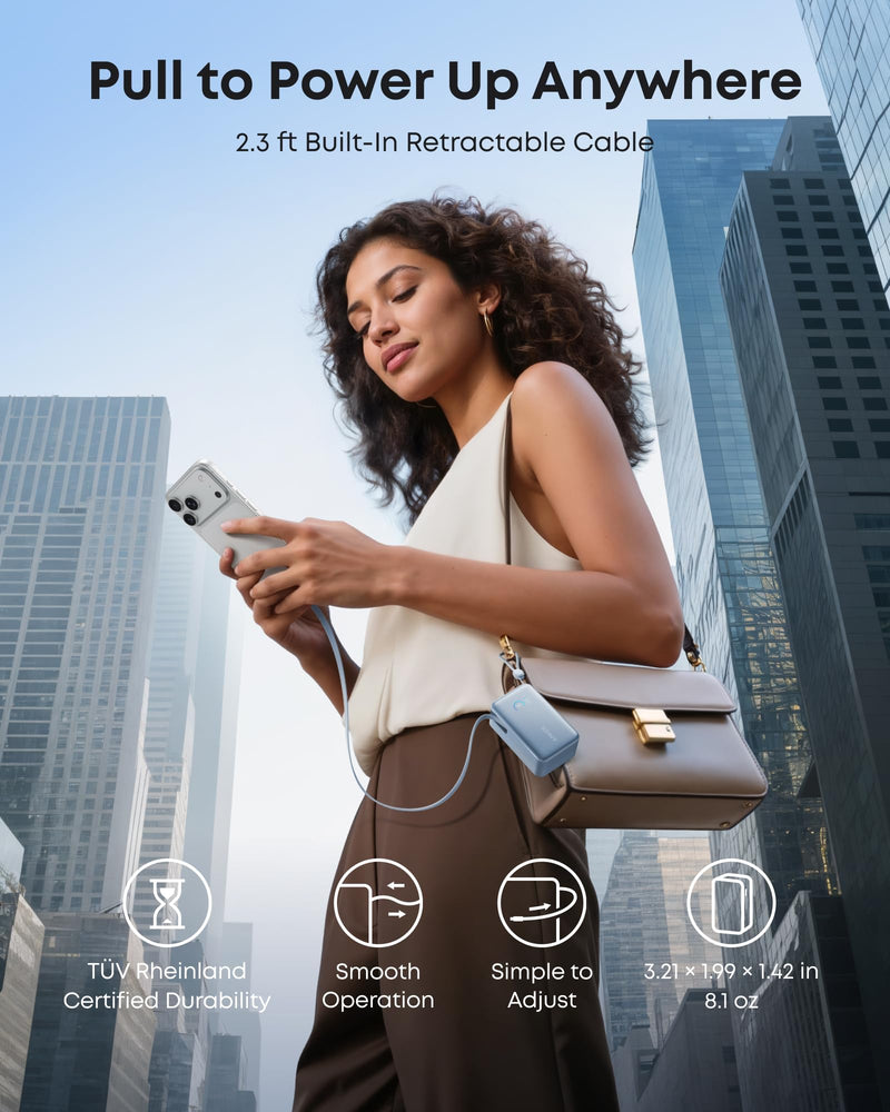 Load image into Gallery viewer, Anker Nano Power Bank (10K, 45W, Built-In Retractable USB-C Cable)
