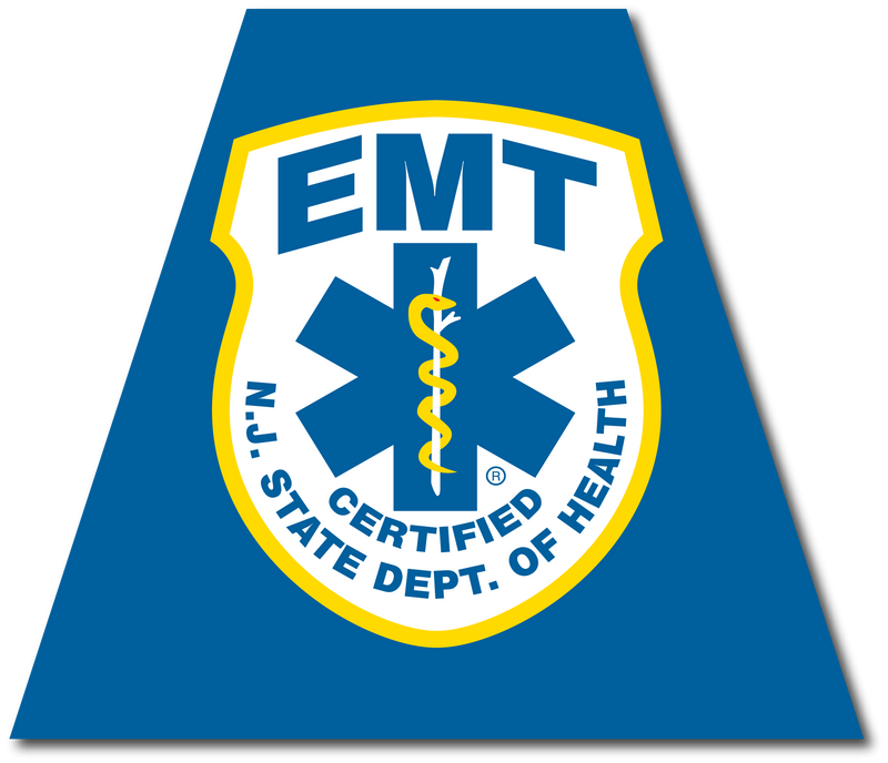 Load image into Gallery viewer, NEW JERSEY EMT REFLECTIVE HELMET (TET) TETRAHEDRON
