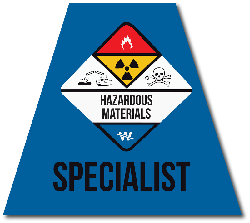 Load image into Gallery viewer, HAZMAT SPECIALIST REFLECTIVE HELMET (TET) TETRAHEDRON
