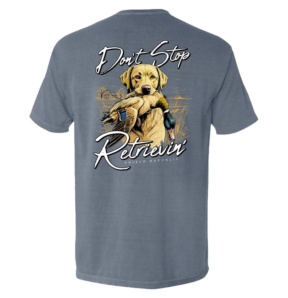Don't Stop Retrievin Yellow Lab - Skoutley Outdoors LLC