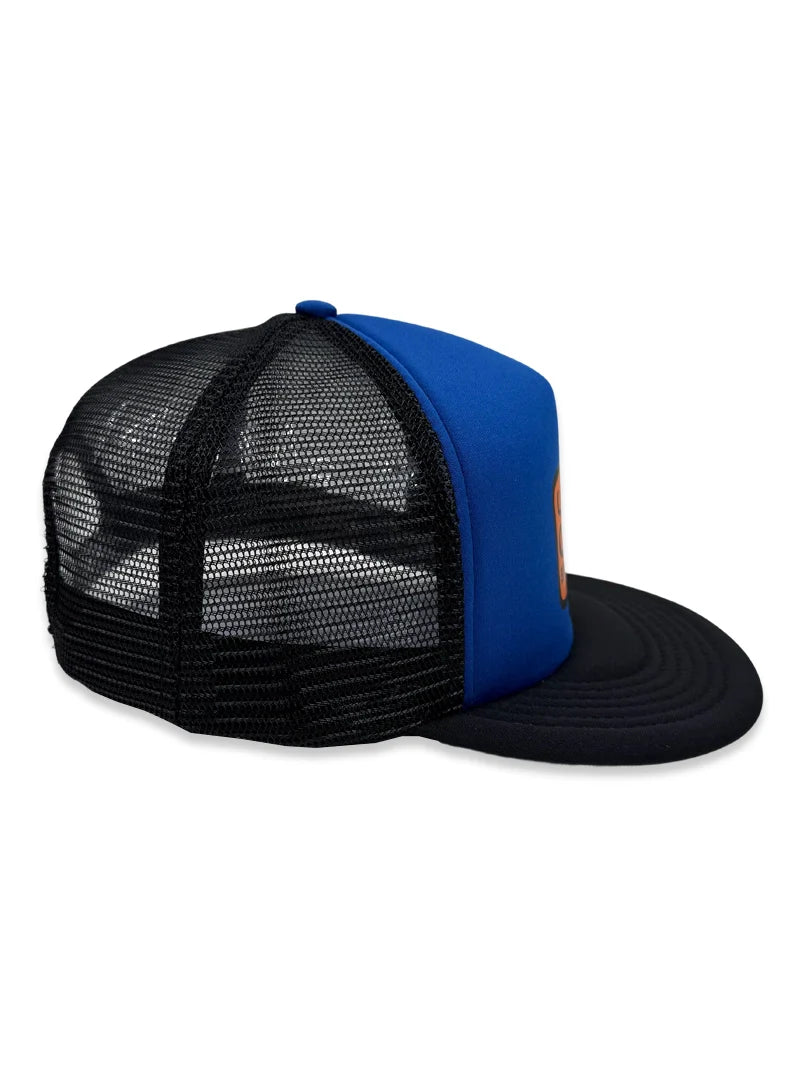 Load image into Gallery viewer, Spoiled by my Blue Collar Man Snapback Trucker
