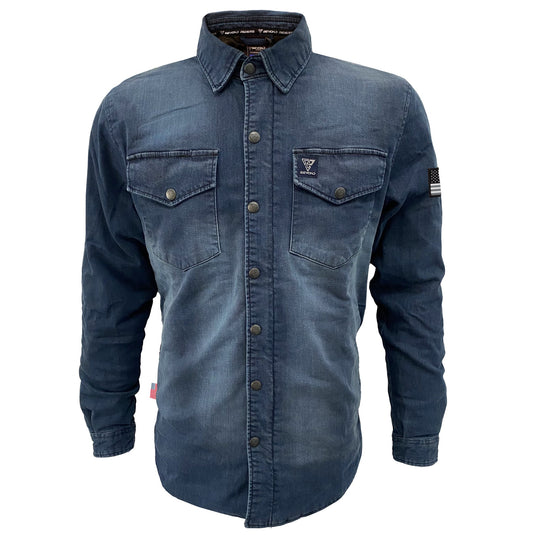 Protective Jeans Jacket - Blue Faded