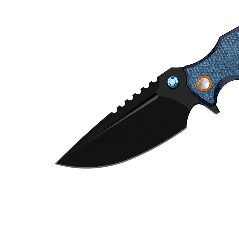 Load image into Gallery viewer, Sharp Blade Premium 14C28N EDC Folding Knife | Micarta | Thumb Stud &amp; Flipper
