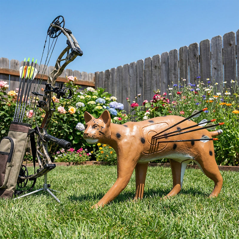 Load image into Gallery viewer, Real Wild 3D Competition Bobcat Archery Target with EZ Pull Foam

