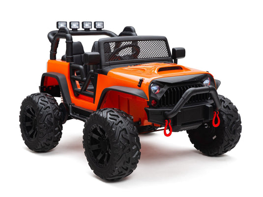 BOOM BOOM The BUFFALO Children's Off-Road Kids Car 24V 4X4 Ride-On Toy with 2 Seats Magic Cars Parental Remote Control - Perfect Present for Little Boys and Girls