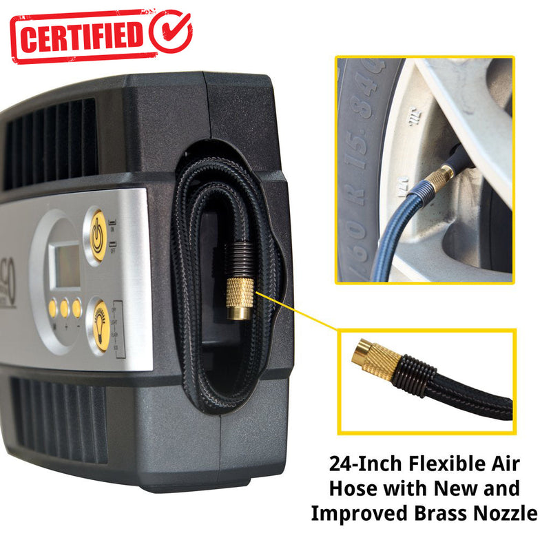 Load image into Gallery viewer, SmartPro™ 12v Digital Tire Inflator Pump - 100 PSI | Portable Tire Air Compressor
