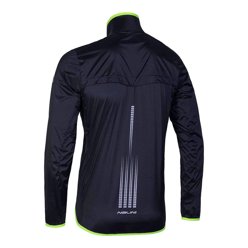 Load image into Gallery viewer, 2024 Nalini BAS BRIZA Men&#39;s Wind Packable Jacket (Black / Neon Yellow) M-3XL
