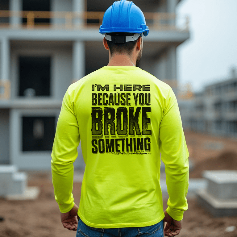 Load image into Gallery viewer, Broke Something - Long Sleeve Hi-Vis T-Shirt
