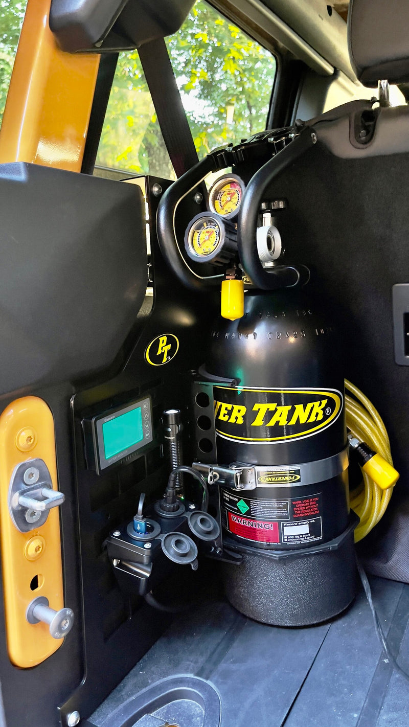 Load image into Gallery viewer, 2 Door Bronco Plate - Power Tank or Propane Tank mount (6th Gen 2021+)
