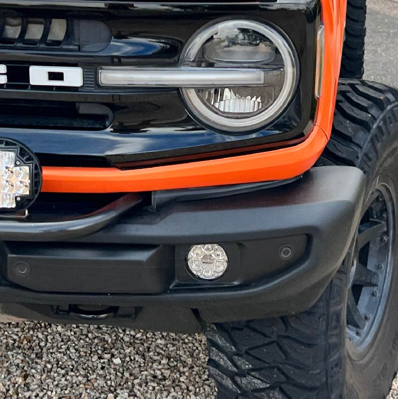 Load image into Gallery viewer, Ford Bronco Quatro Fog Brackets for Gen 6 Plastic Bumper Models
