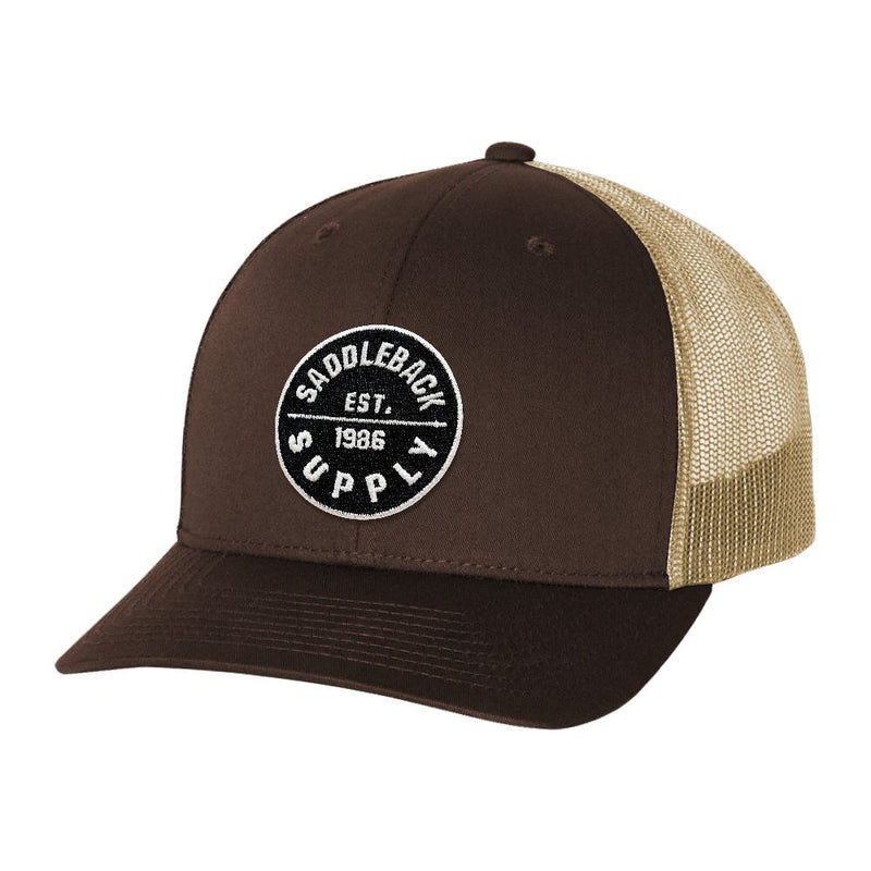 Load image into Gallery viewer, Classic Circle Patch Black Snapback
