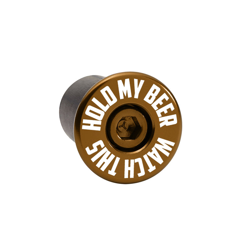 Load image into Gallery viewer, Hold My Beer Watch This Bar End Plugs

