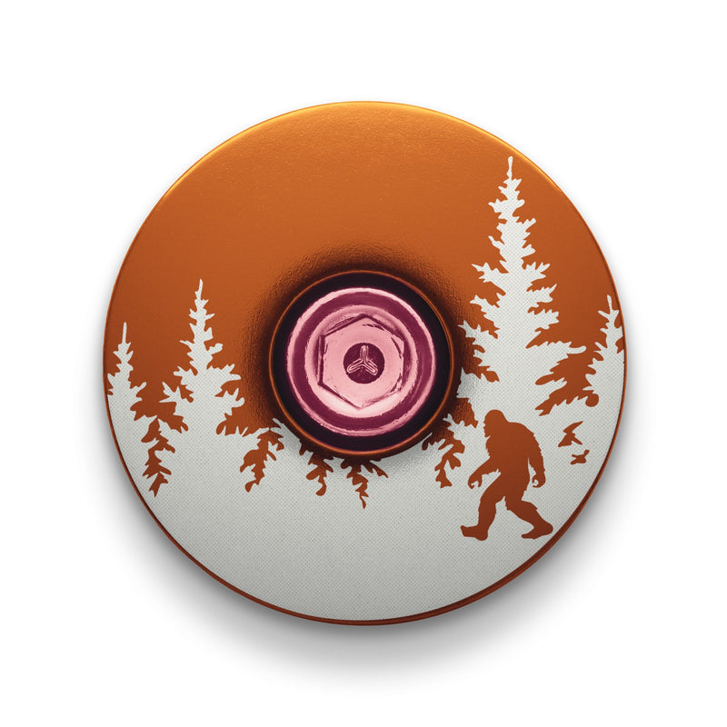 Load image into Gallery viewer, Bigfoot Hiding Custom Bike Top Cap
