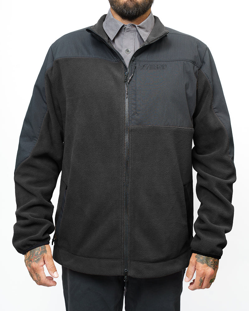 Load image into Gallery viewer, Bruin Fleece Zip Up - Black
