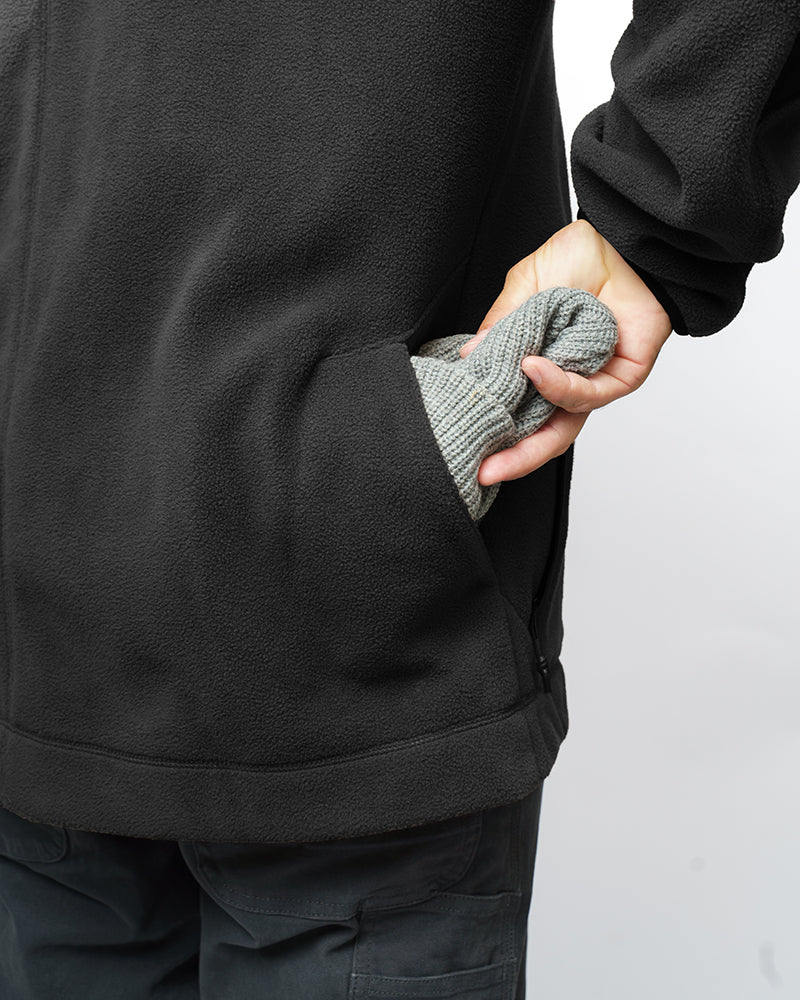 Load image into Gallery viewer, Bruin Fleece Zip Up - Black
