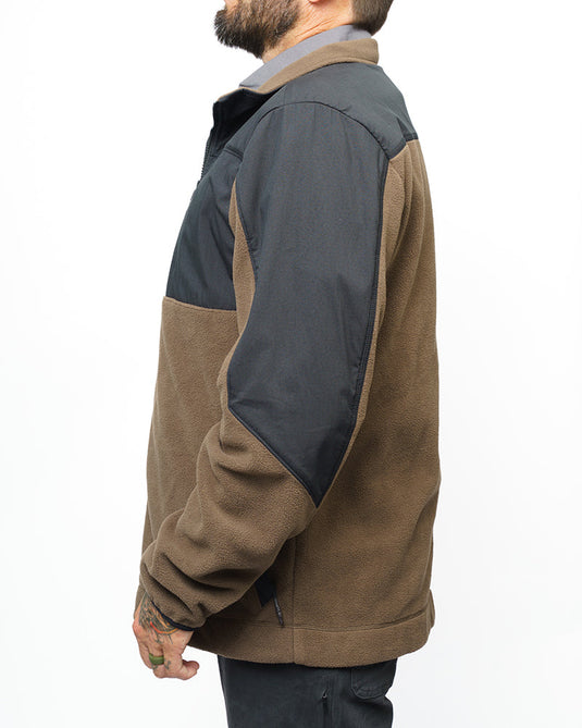 Bruin Fleece Zip Up- Major Brown
