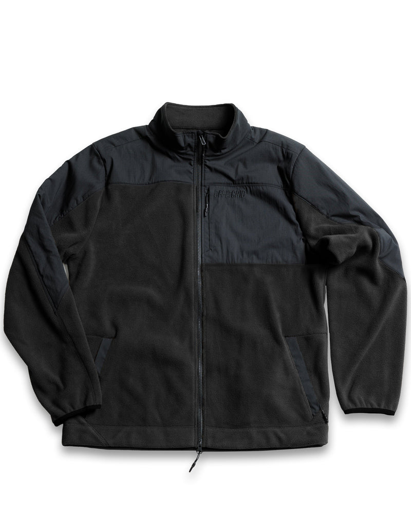 Load image into Gallery viewer, Bruin Fleece Zip Up - Black
