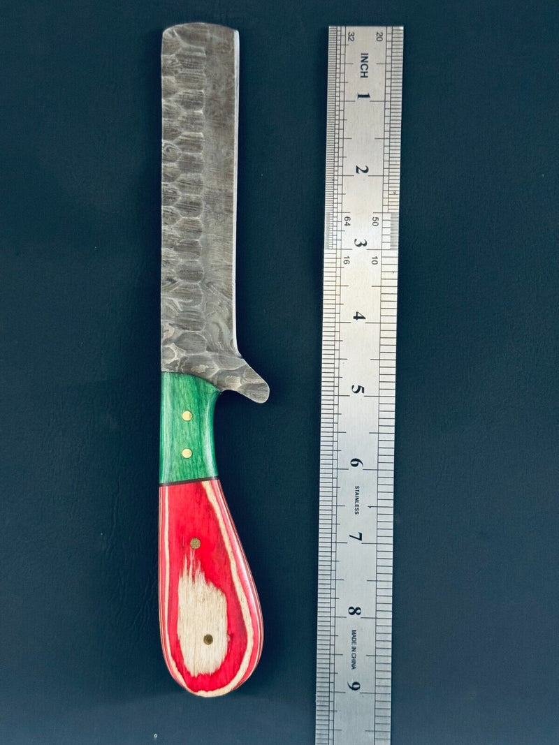 Load image into Gallery viewer, Bull Cutter Handmade Damascus Steel Knife with Pakkawood Handle
