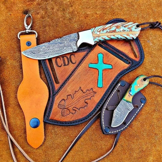 Bull Sheath Leather Knife with 4.5