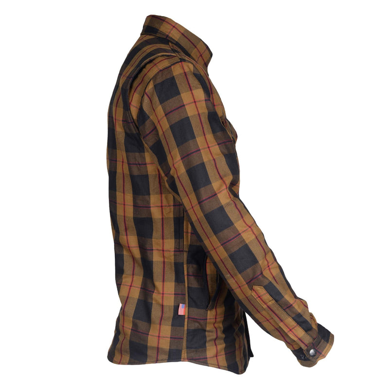 Load image into Gallery viewer, Protective Flannel Shirt - Brown Black Red
