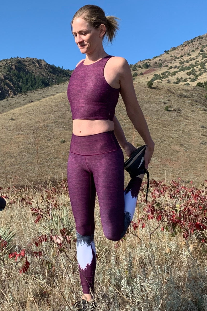 Load image into Gallery viewer, Burgundy Native Crop Top
