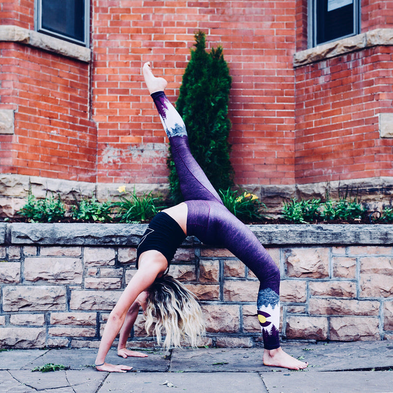 Load image into Gallery viewer, Burgundy Native Yoga Pants
