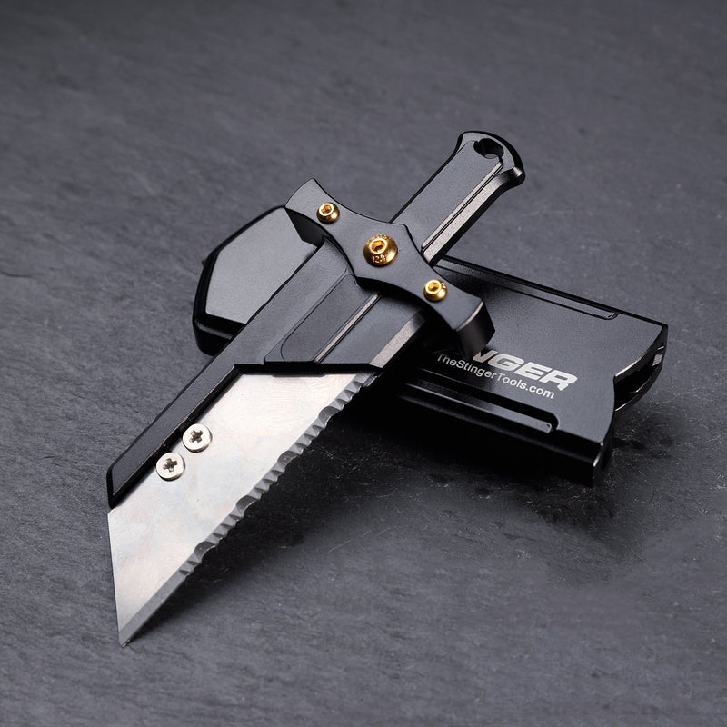 Load image into Gallery viewer, Stinger Buster Tool with P01 Serrated Utility Edge
