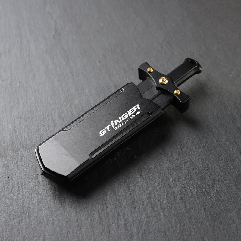 Load image into Gallery viewer, Stinger Buster Tool with P01 Serrated Utility Edge
