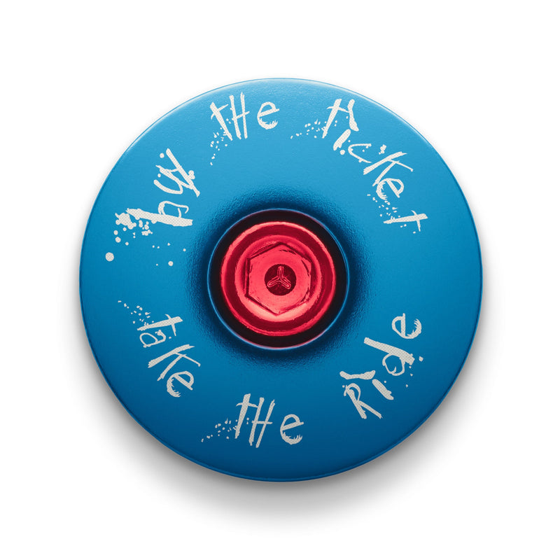 Load image into Gallery viewer, Buy The Ticket Take The Ride Bicycle Headset Cap
