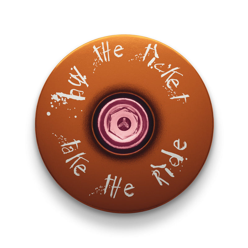 Load image into Gallery viewer, Buy The Ticket Take The Ride Bicycle Headset Cap
