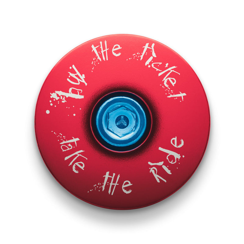 Load image into Gallery viewer, Buy The Ticket Take The Ride Bicycle Headset Cap
