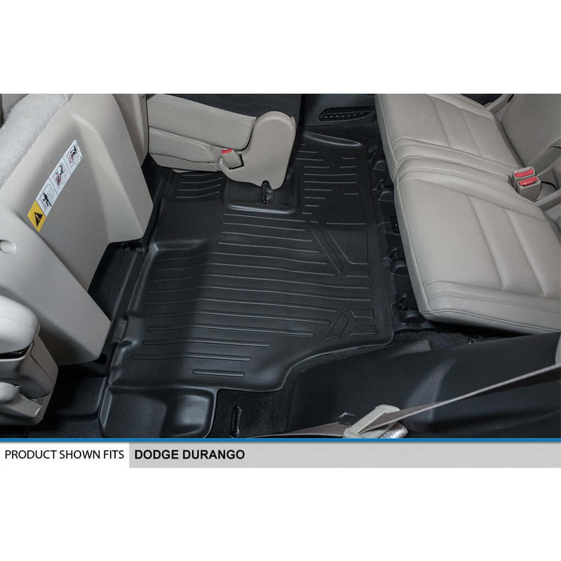 Load image into Gallery viewer, Smart Trim™ Custom Fit Floor Liners For 2013-16 Durango with 1st Row Dual Floor Hooks &amp; 2nd Row Bench Seat

