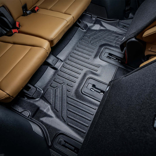 SMARTLINER Custom Fit Floor Liners For 2020-2025 Hyundai Palisade with 2nd Row Bucket Seats No Center Console and No In Between Coverage