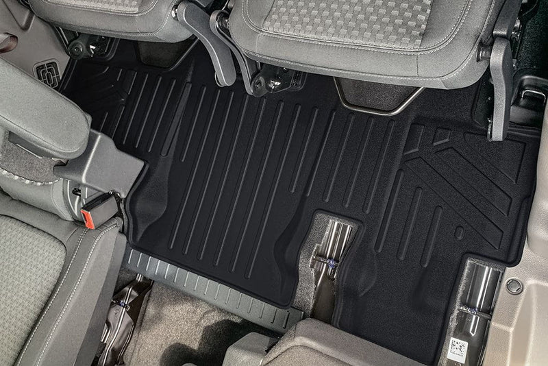 Load image into Gallery viewer, SMARTLINER Custom Fit Floor Liners For 2014-2021 Transit Connect With Carpet Flooring (Long Wheelbase &amp; 2nd Row Bench Seat)
