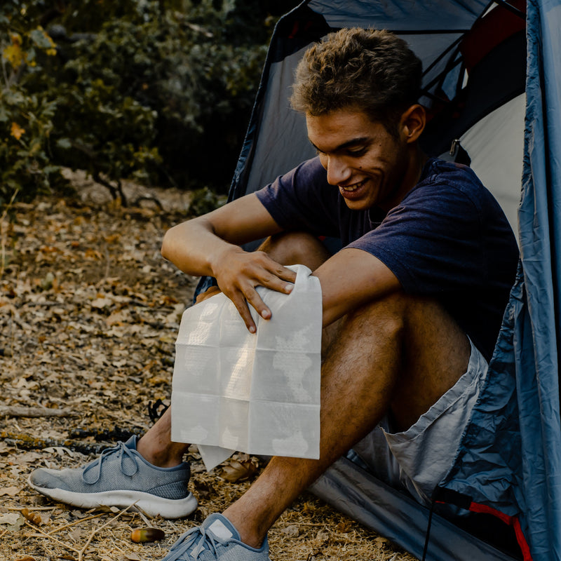 Load image into Gallery viewer, Adventure Sampler Kit: 4 Shower Pouches, 1 Hand Sanitizer (80%), and 1 Deodorant
