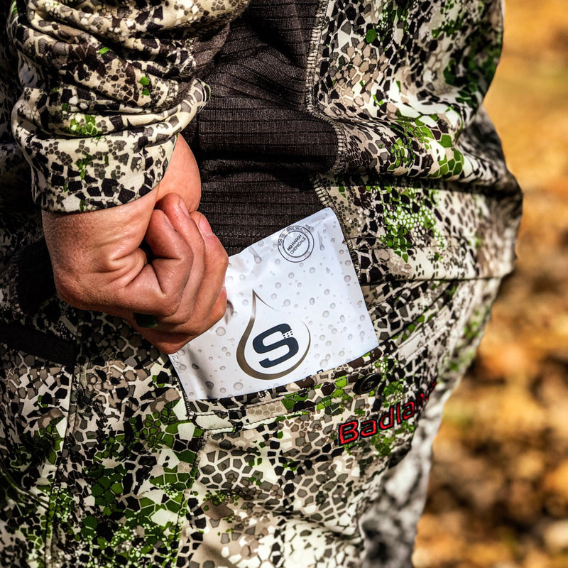 Load image into Gallery viewer, Tactical Molle Zipper Bag + Adventure Sampler Kit: 4 Shower Pouches, 1 Hand Sanitizer (80%), and 1 Deodorant
