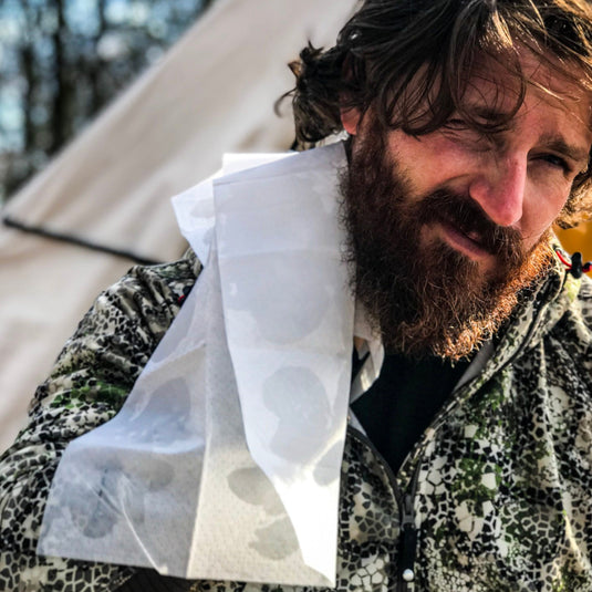 10-pack Shower Pouch XL (2' x 1') Body Wipes