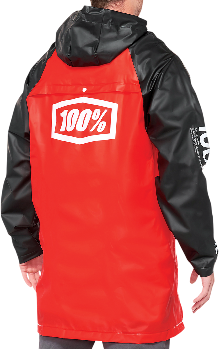 Load image into Gallery viewer, 100% Torrent Raincoat - Red/Black - Small 20040-00005
