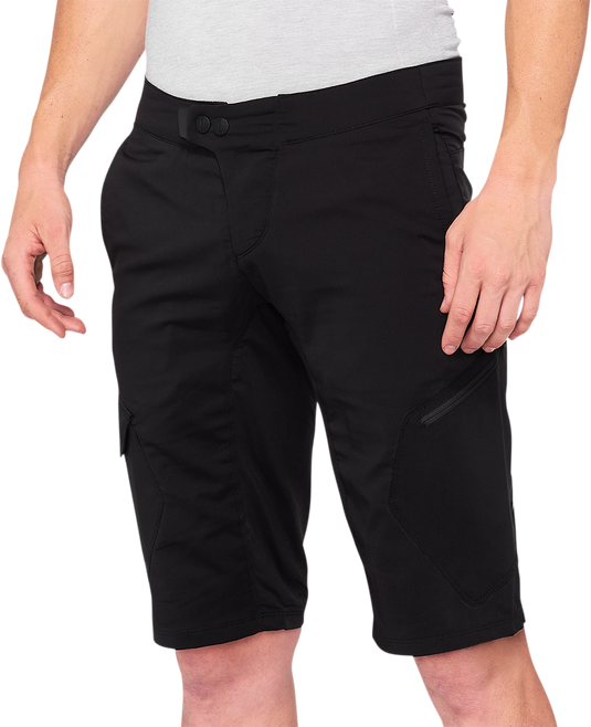100% Ridecamp Shorts - Black - US 28 40029-00000
