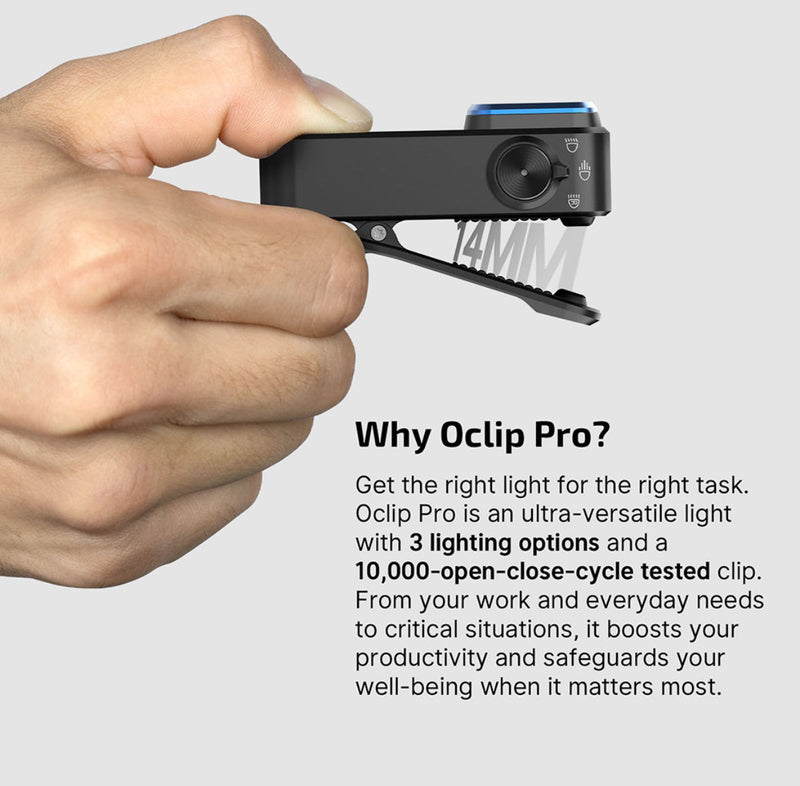 Load image into Gallery viewer, Olight Oclip Pro – Clip Light with Flood, Spot, and Red Modes – Available in 4 Colors
