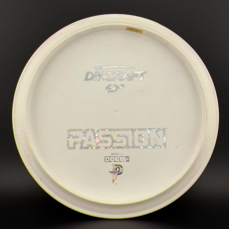 Load image into Gallery viewer, White ESP Passion - Greazy Dyed - Bottom Stamp
