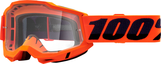 100% Accuri 2 OTG Goggles - Neon Orange - Clear 50018-00004