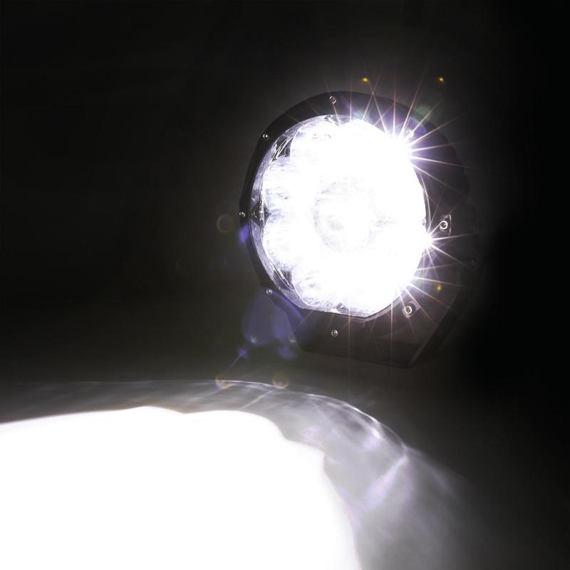 Load image into Gallery viewer, (2pcs/set) 7 Inch 90W Round Spot Beam Offroad LED Driving Lights w/ SAE Compliant+Amber/Black Covers(Optional)
