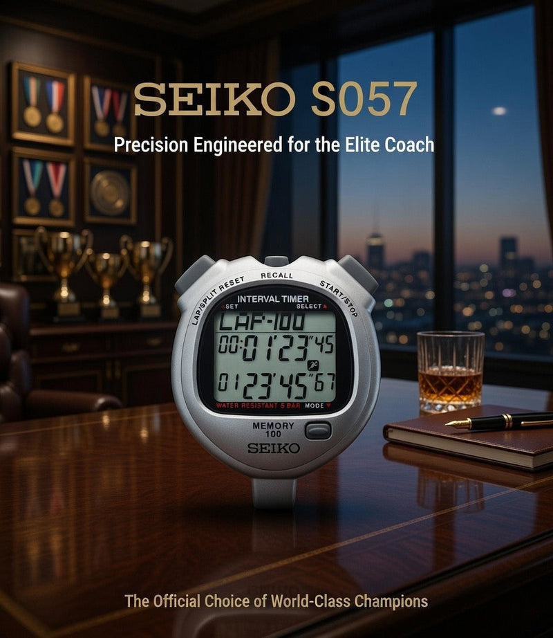 Load image into Gallery viewer, SEIKO S057 - 100 Lap Memory Dual Timers
