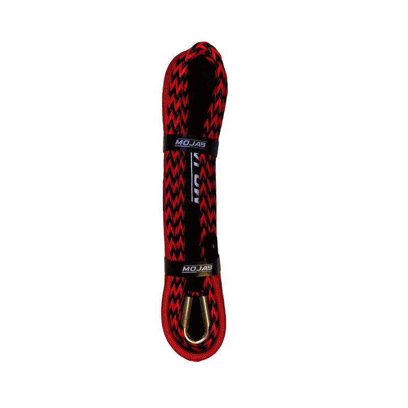 Load image into Gallery viewer, Premium 3/8” x 62’ dual black and red synthetic winch line
