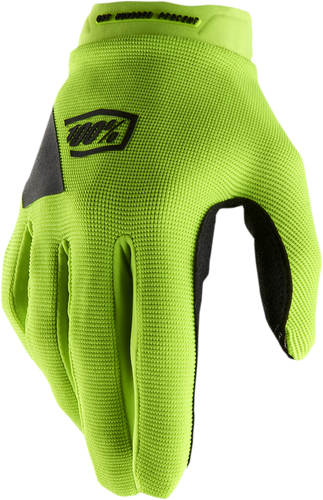 100% Women's Ridecamp Gloves - Fluo Yellow/Black - XL 10013-00009