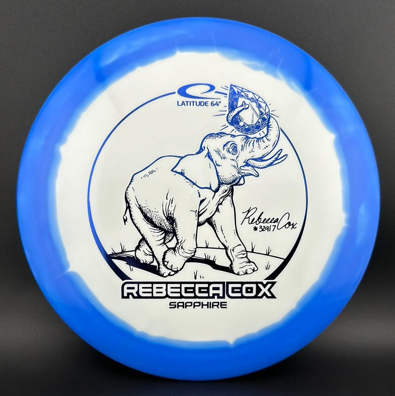 Load image into Gallery viewer, Gold Orbit Sapphire - Rebecca Cox 2024 Tour Series
