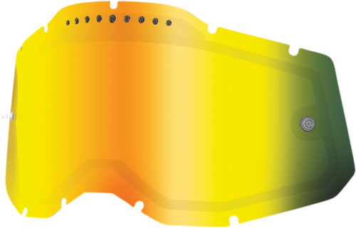 100% Accuri 2/Racecraft 2/Strata 2 Dual Lens - Vented - Gold Mirror 59083-00004